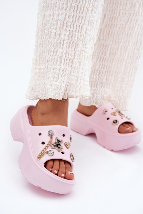 Klapki damskie Model Ivoriel M567 Pink