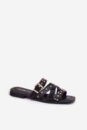 Klapki damskie Model Manitte 9706 czarny Black
