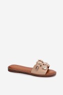 Klapki damskie Model Nalothiel C15-2 beżowy Beige