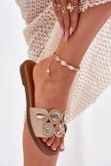 Klapki damskie Model Nalothiel C15-2 beżowy Beige