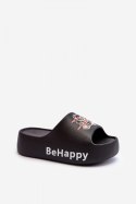 Klapki damskie Model Serefina BG175 czarne Black