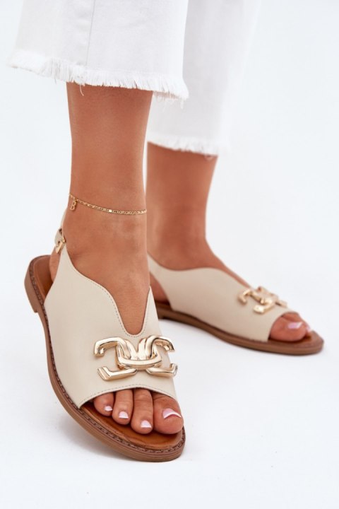 Sandały damskie Model Amelira 25SD35-8775 Beige Sandały damskie Model Amelira 25SD35-8775 Beige