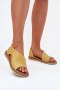 Sandały damskie skórzane Model Artiker 46C1015 żółty Yellow