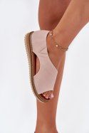 Sandały damskie skórzane Model Artiker 46C1018 jasny różowy Light Pink