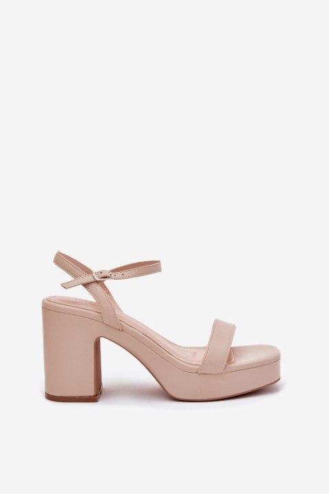 Sandały damskie Model Lillita 6896 Beige Sandały damskie Model Lillita 6896 Beige