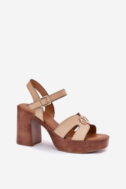 Sandały damskie Model Nusorilis 25SD98-8754 Beige