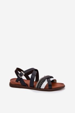 Sandały damskie Model Sergio Leone SK087H czarnt Black