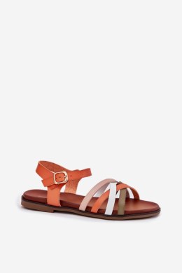 Sandały damskie Model Sergio Leone SK090H pomarańczowy Orange
