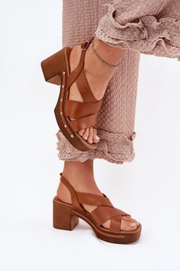 Sandały damskie Model Zazoo 1081 Brown