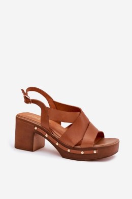 Sandały damskie Model Zazoo 1081 Brown