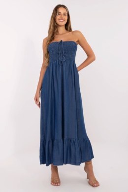 Sukienka damska Model DHJ-SK-A9051.96 ciemny niebieski Dark Blue - Italy Moda