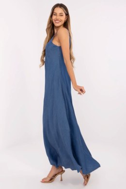 Sukienka damska Model DHJ-SK-A9086.95 niebieska Dark Blue - Italy Moda