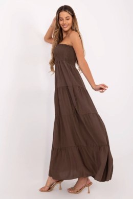 Sukienka damska Model MI-SK-A2596.97 brązowa Brown - Italy Moda