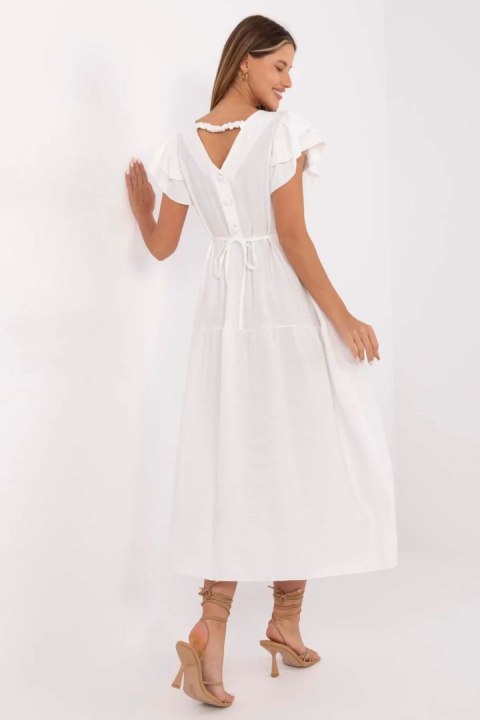 Sukienka damska letnia midi Model MI-SK-A2489.21 kremowa ecru - Italy Moda Sukienka damska letnia midi Model MI-SK-A2489.21 kremowa ecru - Italy Moda