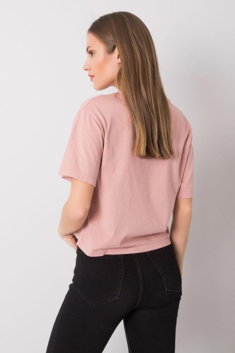 Bluzka T-shirt Damski Model 157-TS-0086.60P Dark Pink - Rue Paris Bluzka T-shirt Damski Model 157-TS-0086.60P Dark Pink - Rue Paris