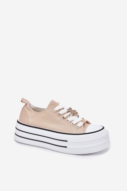 Trampki damskie Model Fiorina 890-4C Beige