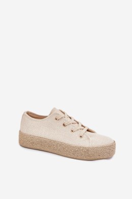 Trampki damskie Model Princa C-668 Beige