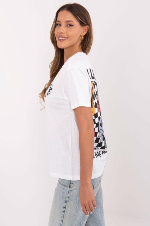 Bluzka T-shirt Damski Model D12022AC02645E biały White Bluzka T-shirt Damski Model D12022AC02645E biały White