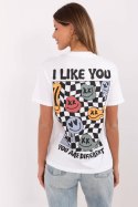 Bluzka T-shirt Damski Model D12022AC02645E biały White