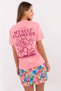 Bluzka T=shirt Damski Model D12022AC02645I różowy Pink - Sublevel
