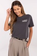 Bluzka T=shirt Damski Model D12022M02738A grafitowy szary Grafit - Sublevel