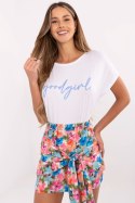 Bluzka T-shirt Damski Model D12100M02737A biały White - Sublevel