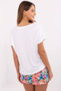 Bluzka T-shirt Damski Model D12100M02737A biały White - Sublevel
