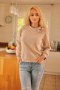 Bluza Damska oversize Model Similan Beige - Mirale