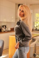 Bluza Damska oversize Model Similan Grey - Mirale