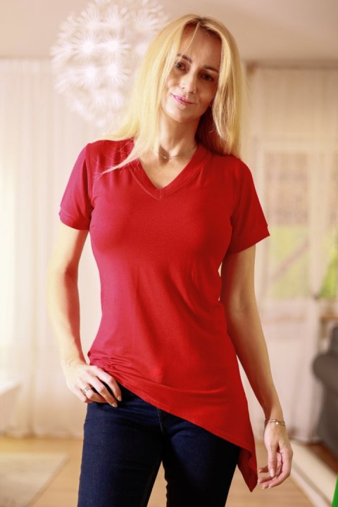 Bluzka damska Model Aria Red - Mirale Bluzka damska Model Aria Red - Mirale