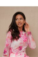 Bluzka damska tiulowa Model Blake 295892024 Maranta - LaBalancia