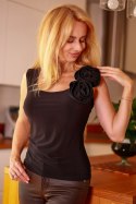 Bluzka damska Model Peony Black - Mirale