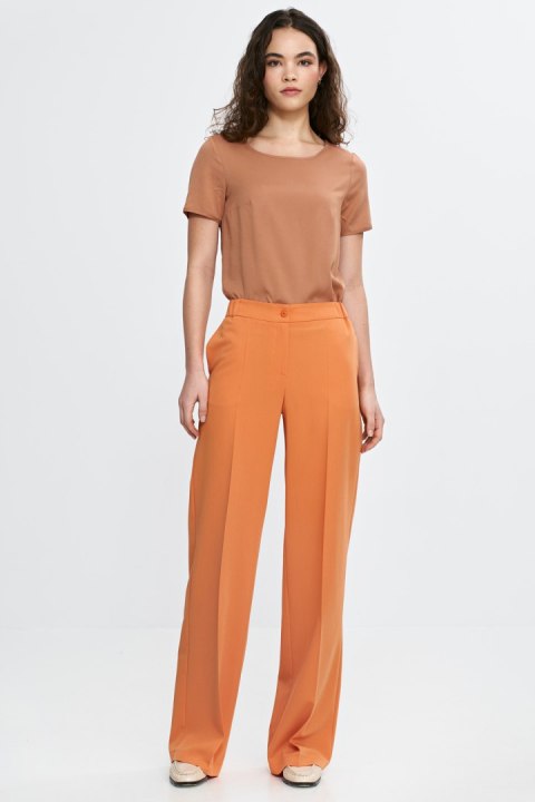 Bluzka basic z krótkim rękawem B193 Carmel - Nife Bluzka basic z krótkim rękawem B193 Carmel - Nife