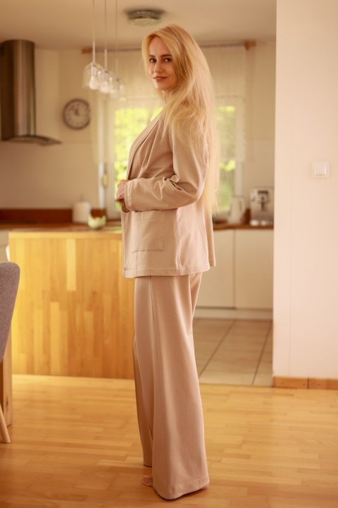 Marynarka damska Żakiet Model Emi Beige - Mirale Marynarka damska Żakiet Model Emi Beige - Mirale