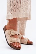 Klapki damskie Model Fenira LS-129 Beige