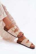 Klapki damskie Model Fenira LS-129 Beige