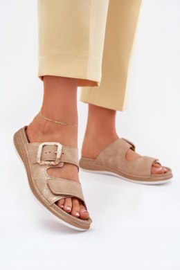 Klapki damskie Model INBLU MK000013 Beige
