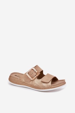 Klapki damskie Model INBLU MK000013 Beige
