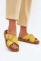 Klapki damskie skórzane Model Inblu ED0003IU Yellow
