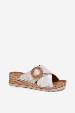Klapki damskie Model Inblu RV000012 Light Beige