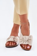 Klapki damskie Model Seressa WD293 Beige