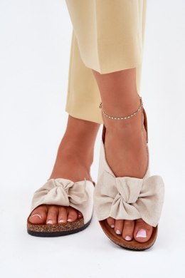 Klapki damskie Model Seressa WD293 Beige