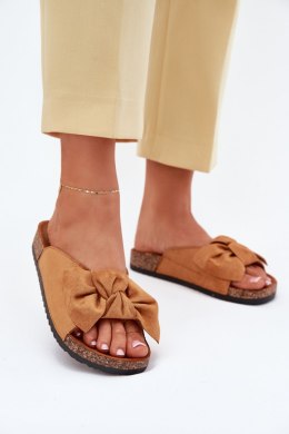 Klapki damskie Model Seressa WD293 Camel