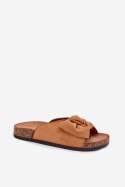 Klapki damskie Model Seressa WD293 Camel