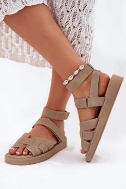 Sandały damskie Model Uvissa NN617 Khaki