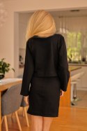Komplet damski sukienka bluza Model Dallas Black - Mirale