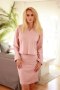 Komplet damski sukienka bluza Model Dallas Pink - Mirale