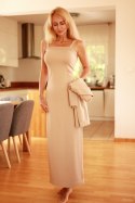 Komplet damski sukienka bluza Model Irving Beige - Mirale