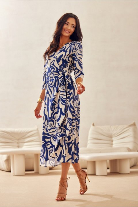 Sukienka damska Model Mirella SUK0522 11F Multicolor - Roco Fashion Sukienka damska Model Mirella SUK0522 11F Multicolor - Roco Fashion