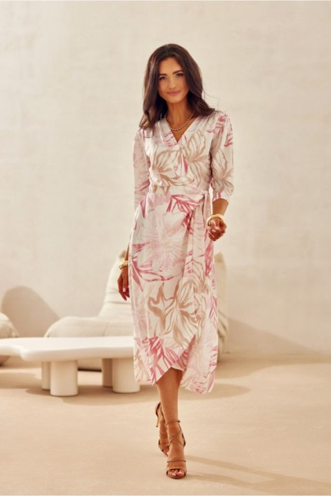 Sukienka damska Model Mirella SUK0522 19F Multcolor - Roco Fashion Sukienka damska Model Mirella SUK0522 19F Multcolor - Roco Fashion
